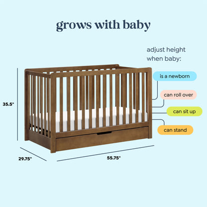 Colby 4-in-1 Convertible Crib with Trundle Drawer