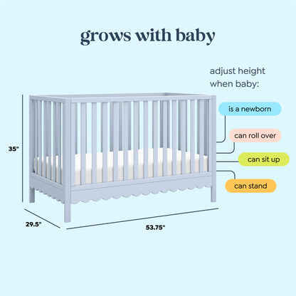 Sammy Scallop 4-in-1  Convertible Crib