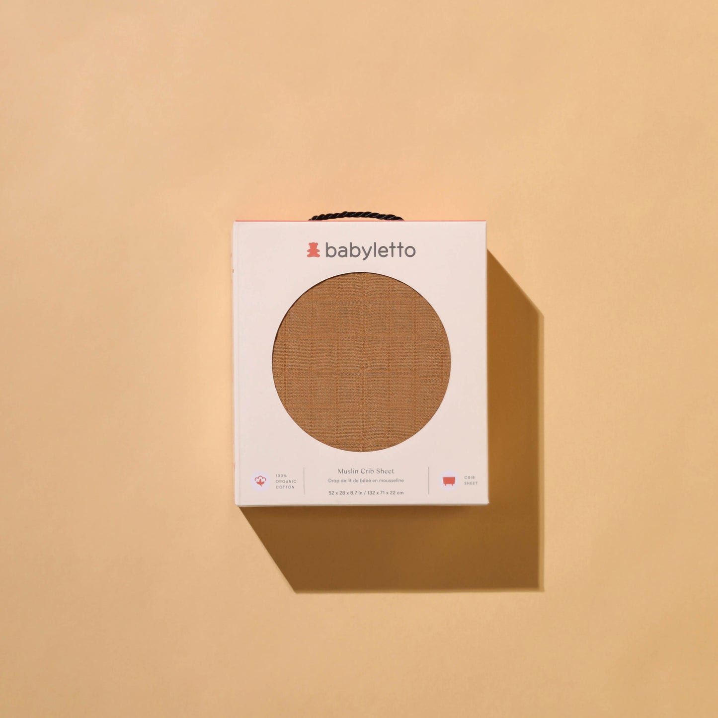 Crib Sheet in GOTS Certified Organic Muslin Cotton