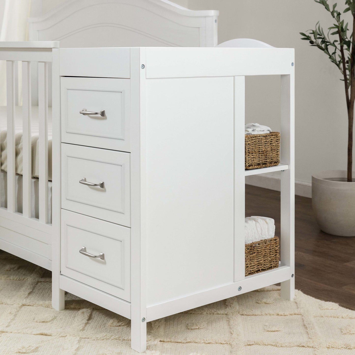 Charlie 4-in-1 Convertible Crib and Changer Combo