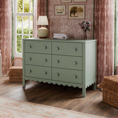 Sammy Scallop 6-Drawer Dresser