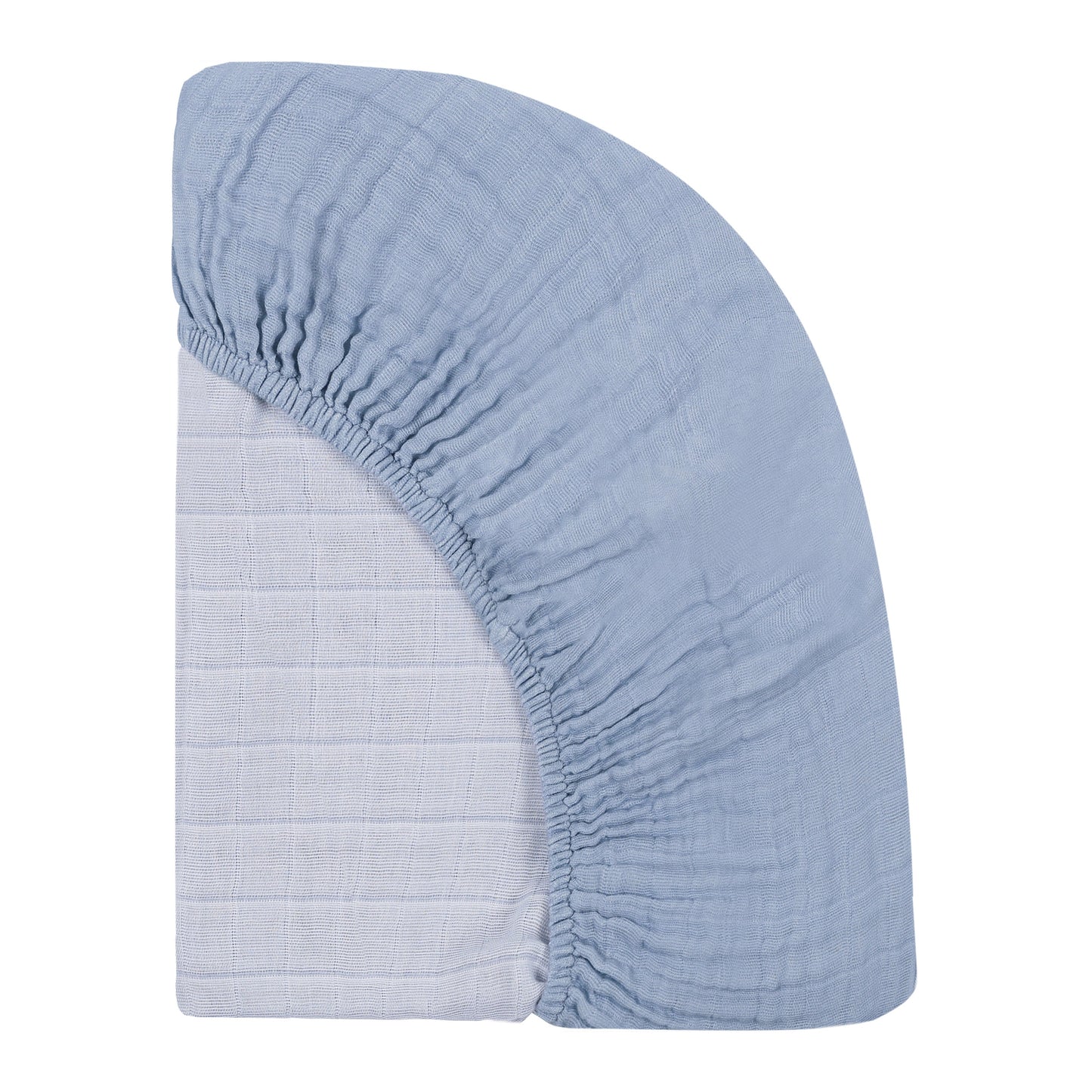 Mini Crib Sheet in GOTS Certified Organic Muslin Cotton