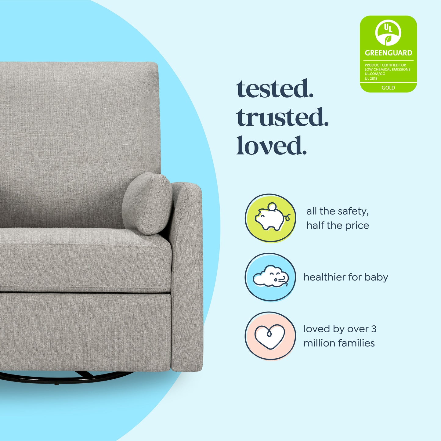 Ethan Recliner and Swivel Glider | Water Repellent & Stain Resistant fabric