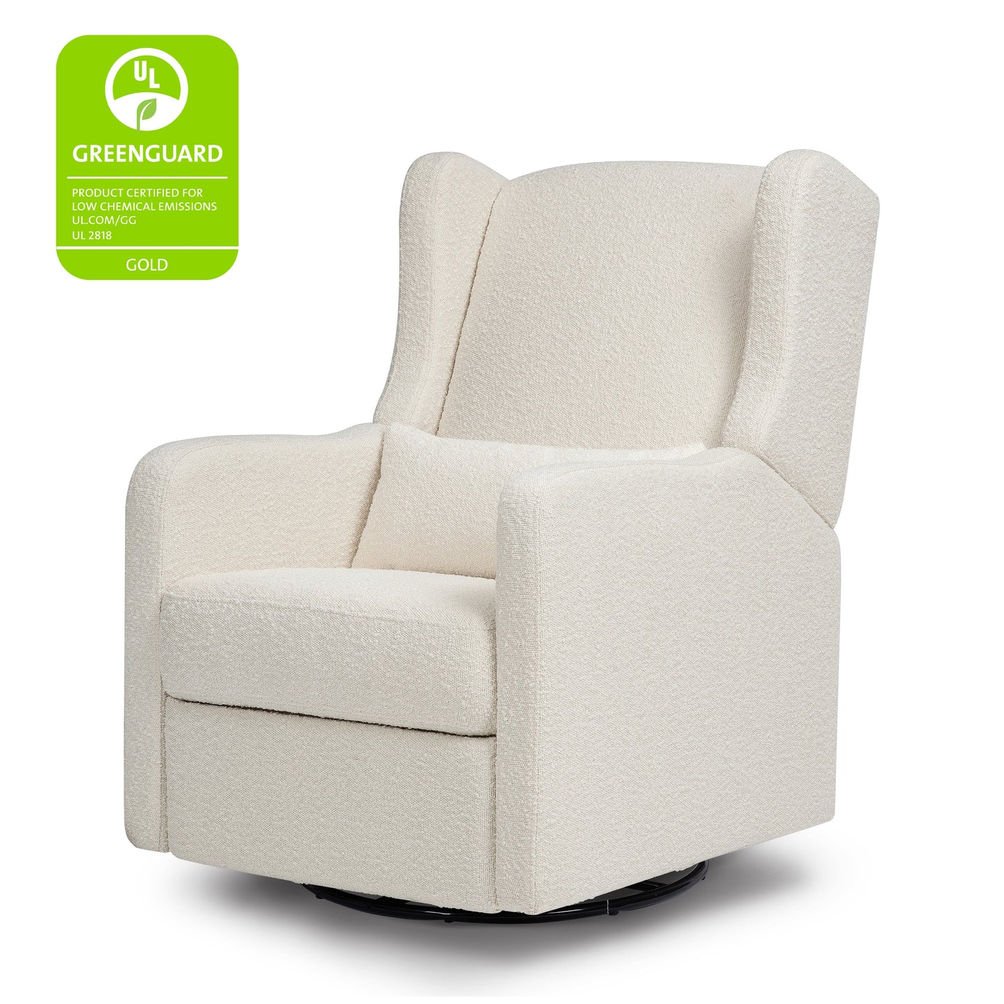Arlo Recliner and Swivel Glider | Ivory Boucle Fabric