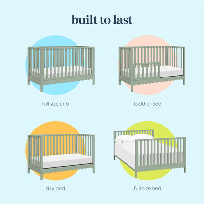 Sammy Scallop 4-in-1  Convertible Crib