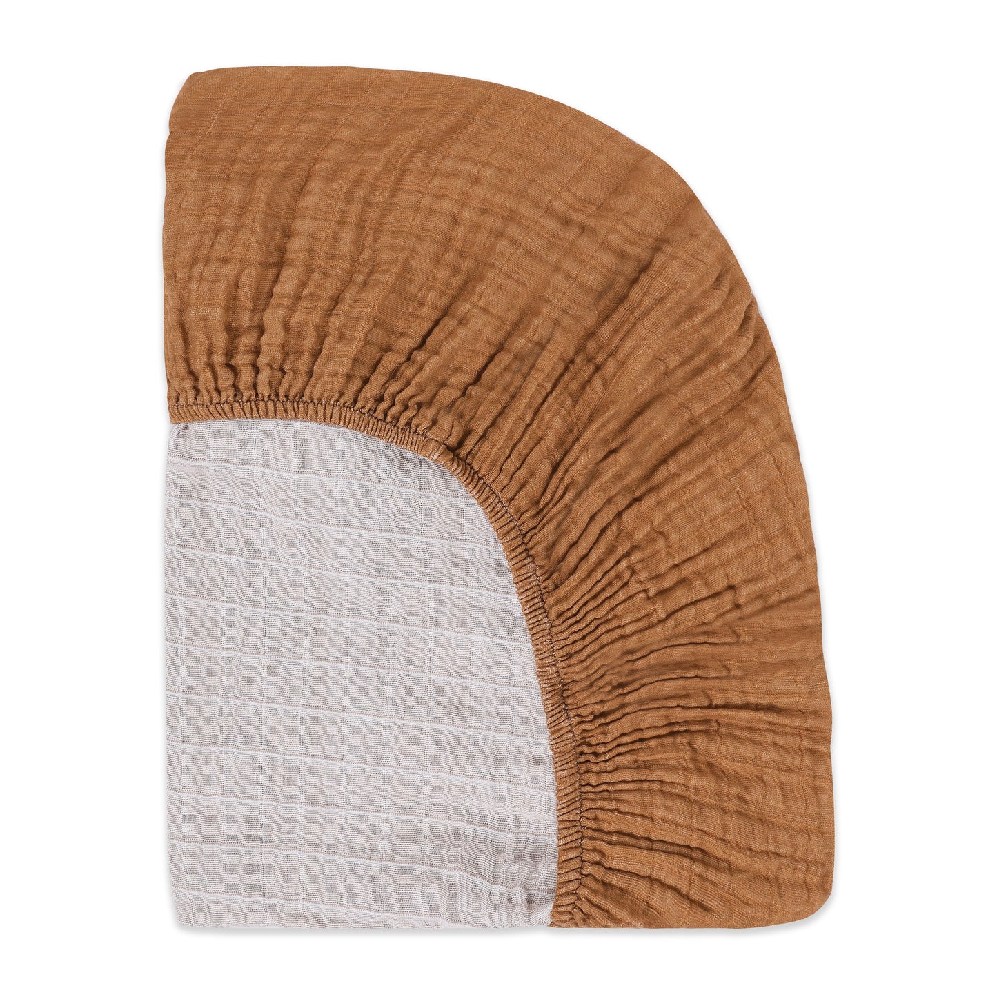 Crib Sheet in GOTS Certified Organic Muslin Cotton