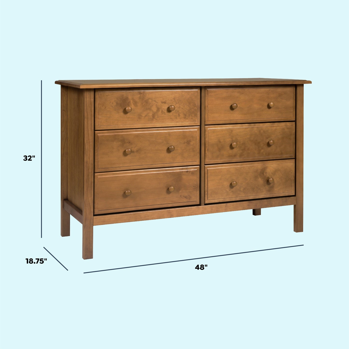 Jayden 6-Drawer Double Wide Dresser