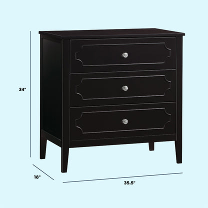 Chloe Regency 3-Drawer Dresser