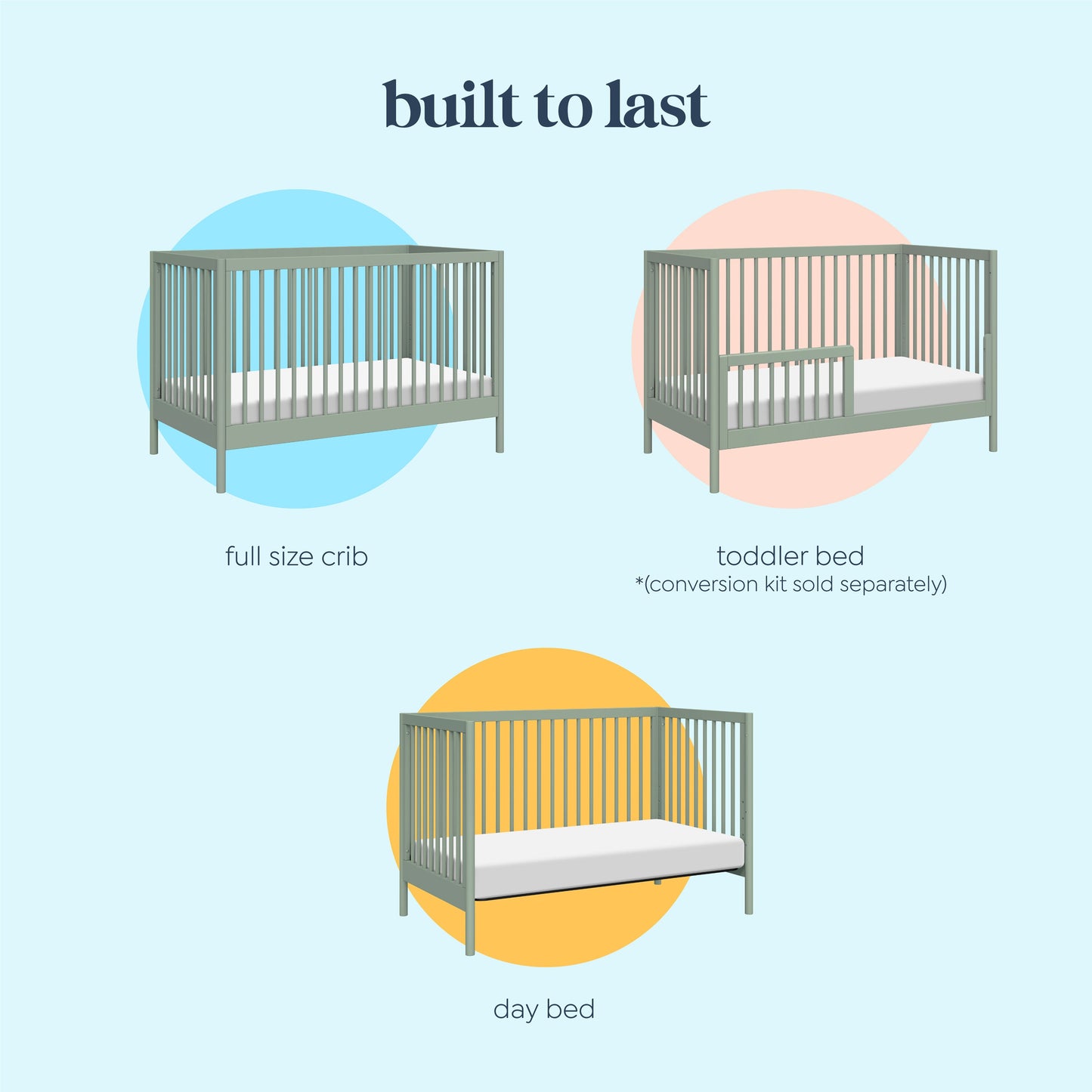 Birdie 3-in-1 Convertible Crib