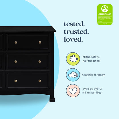 Kalani 6-Drawer Double Wide Dresser