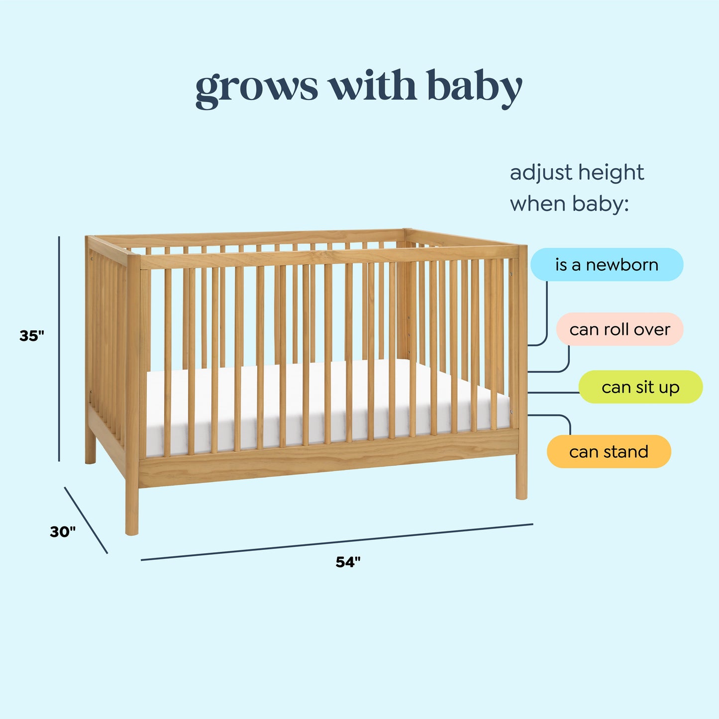 Birdie 3-in-1 Convertible Crib