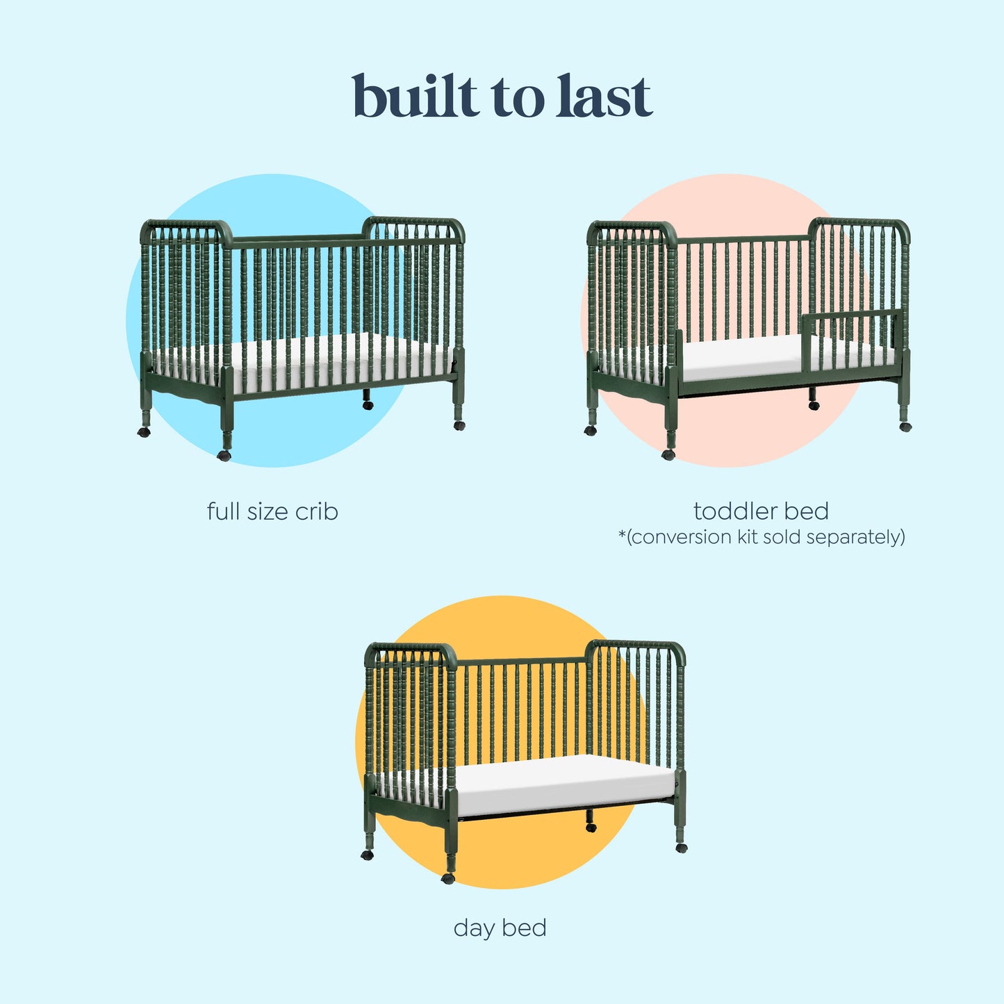 Jenny Lind 3-in-1 Convertible Crib