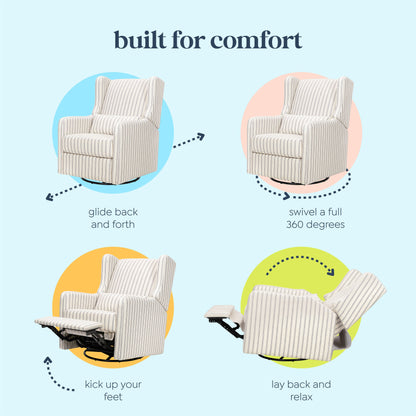 Arlo Recliner and Swivel Glider | Water Repellent Fabric