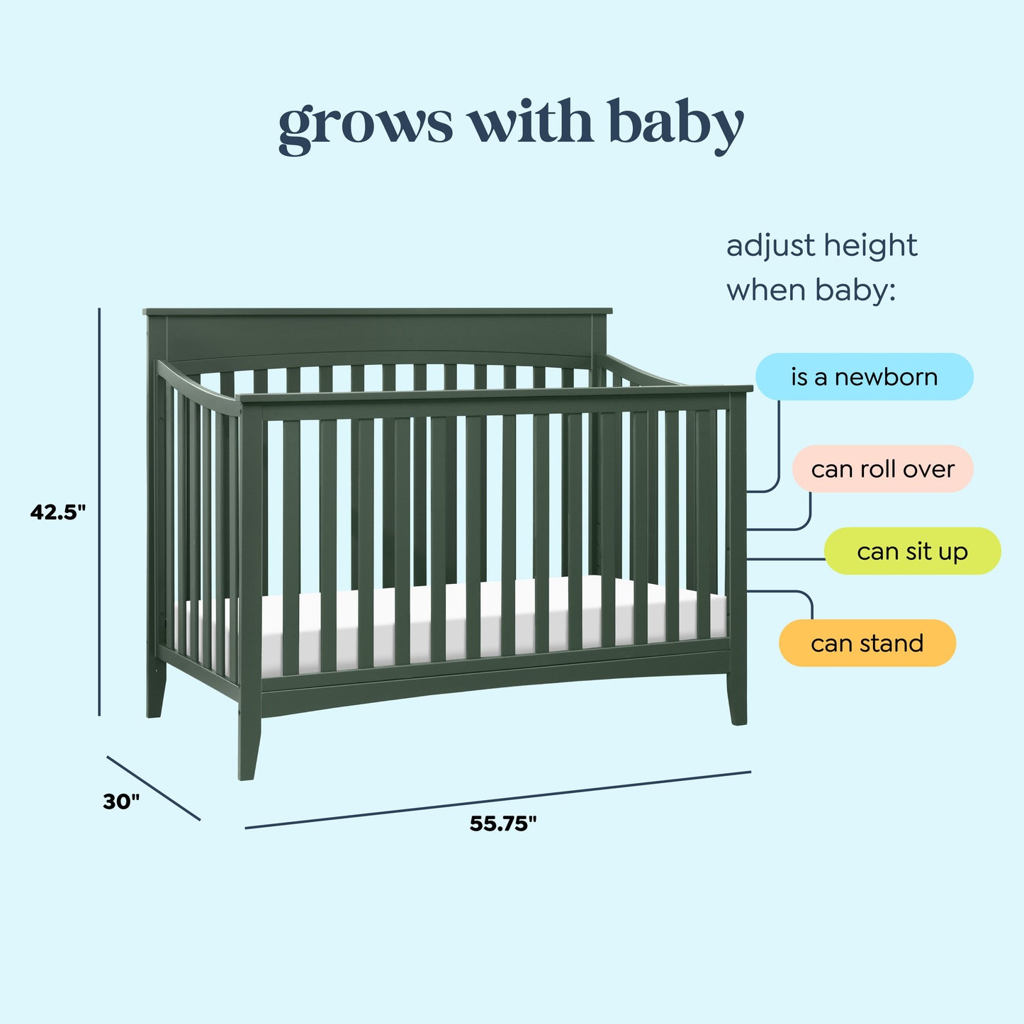 Grove 4-in-1 Convertible Crib