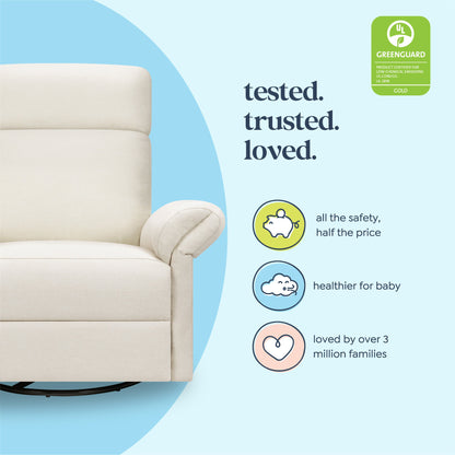 Suzy Flex Recliner and Swivel Glider | Adjustable Headrest and Armrests