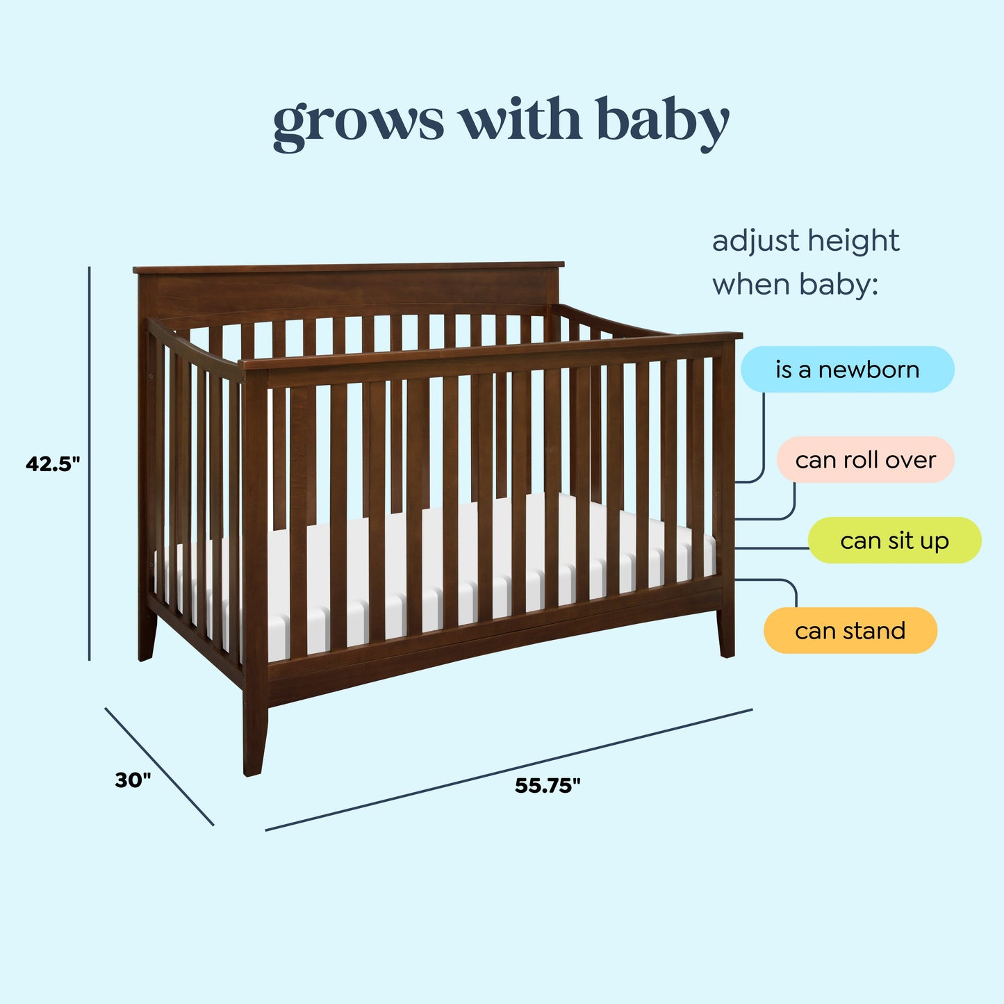 Grove 4-in-1 Convertible Crib