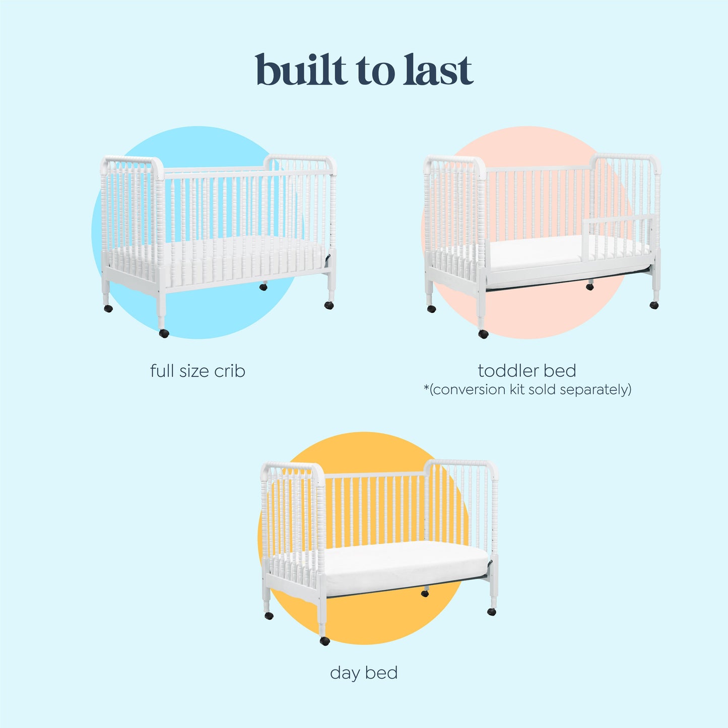 Jenny Lind 3-in-1 Convertible Crib