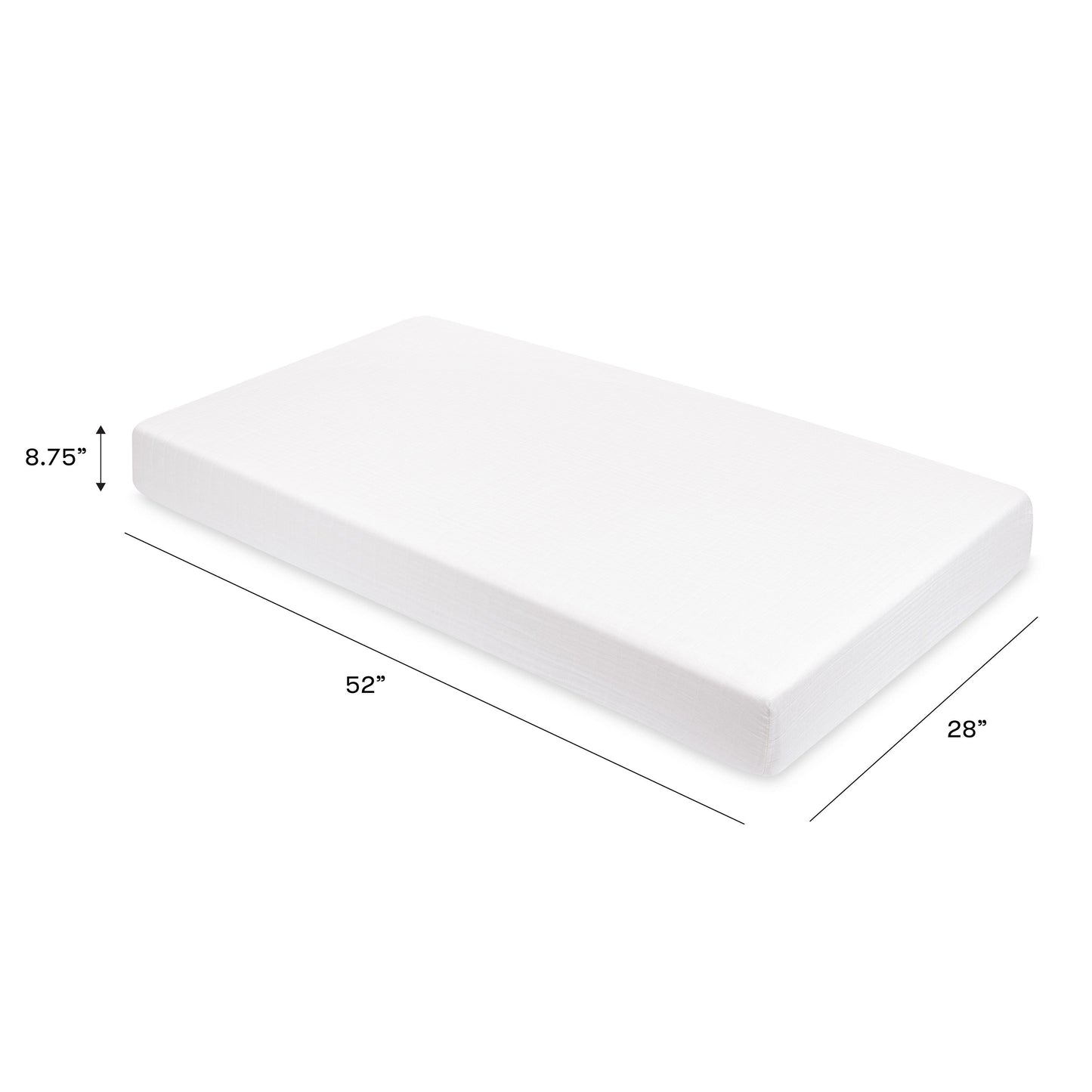 Crib Sheet in GOTS Certified Organic Muslin Cotton