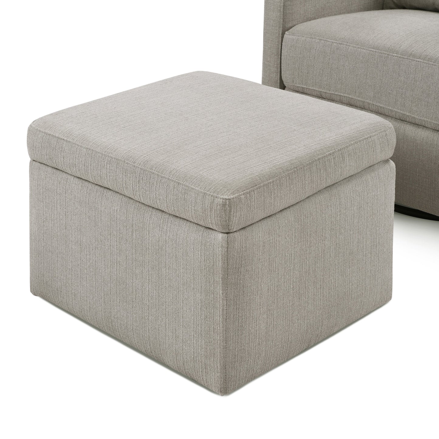 Adrian Swivel Glider with Storage Ottoman | Water Repellent & Stain Resistant fabric