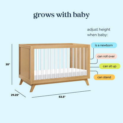 Otto 3-in-1 Convertible Crib | Acrylic Slats