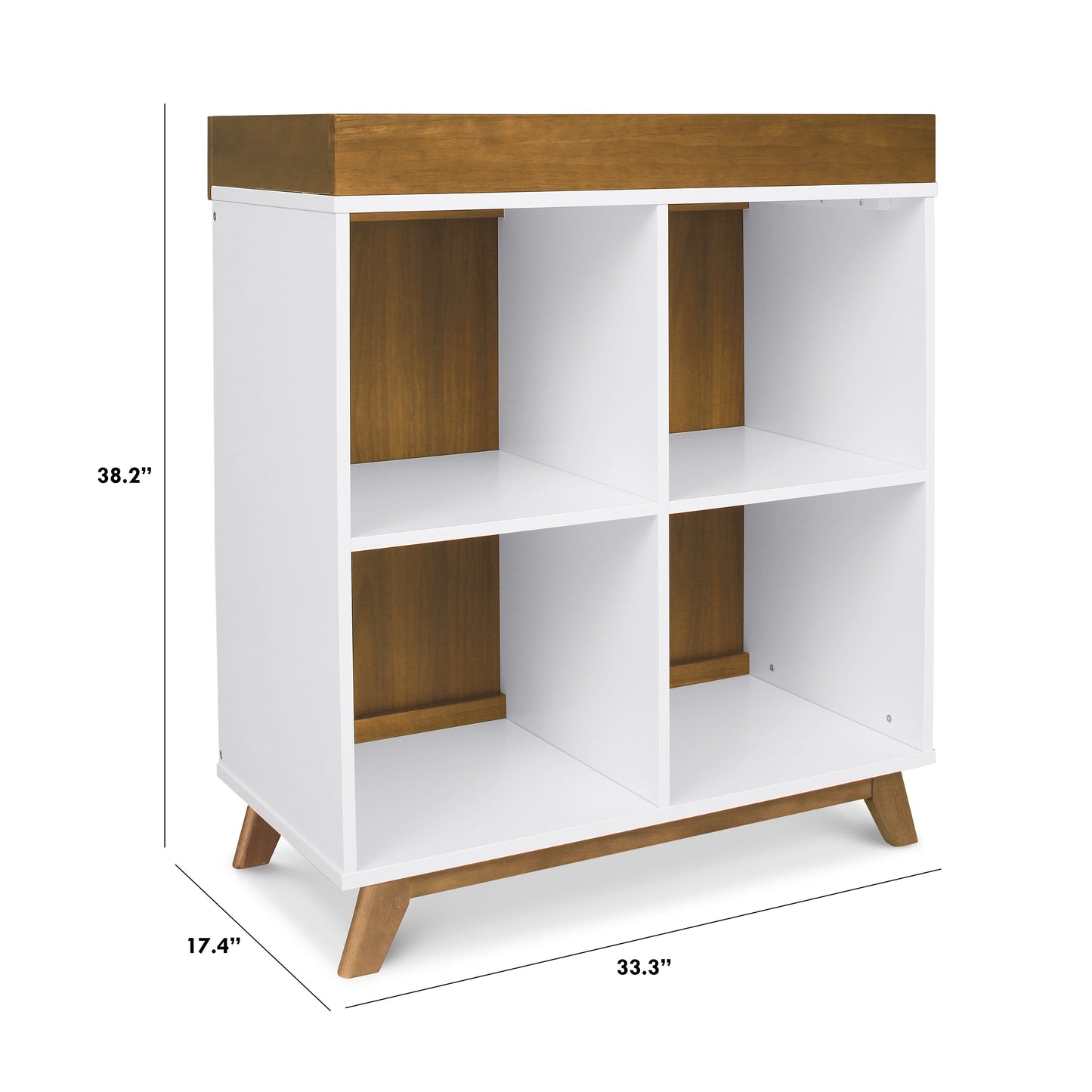 Otto Convertible Changing Table and Cubby Bookcase