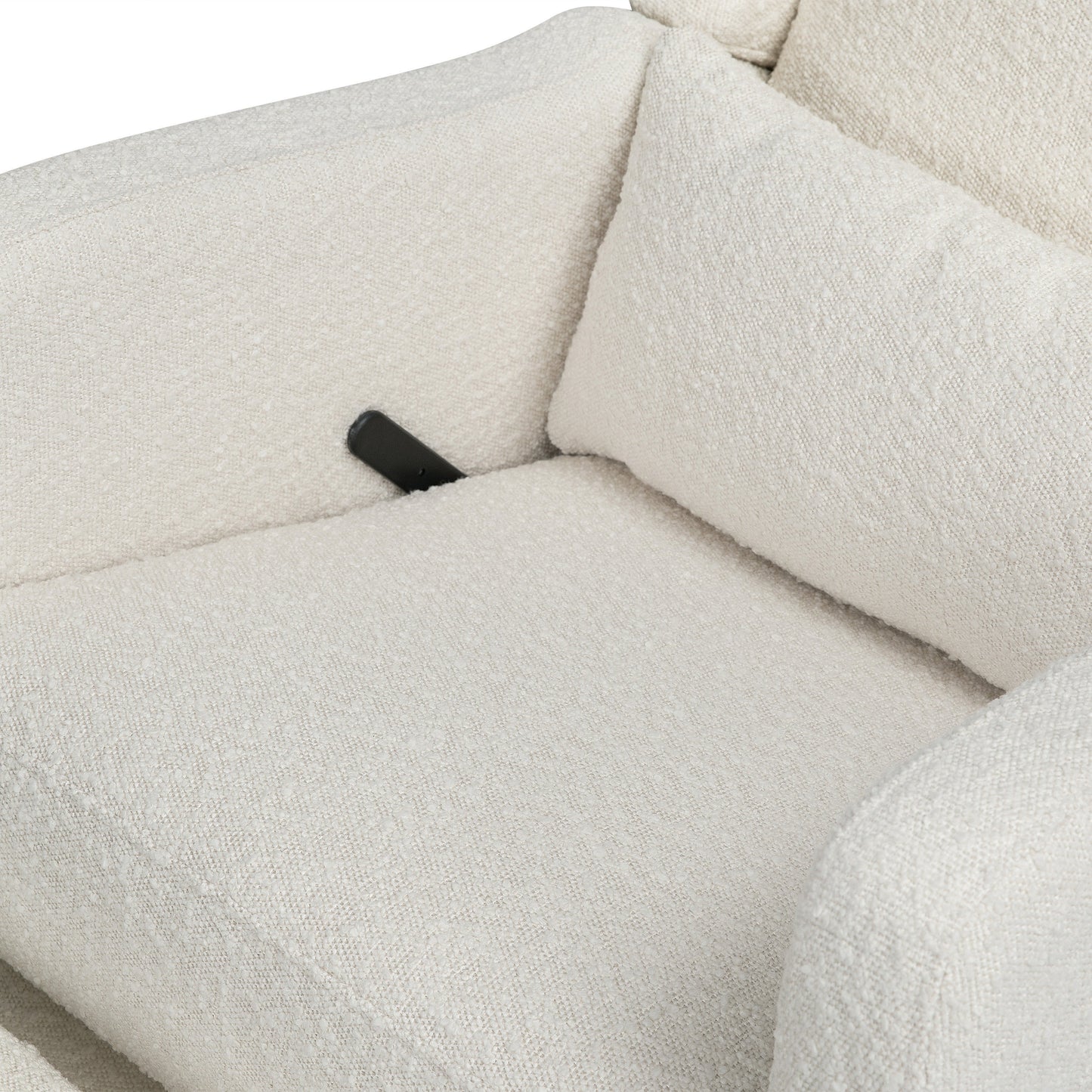 Arlo Recliner and Swivel Glider | Ivory Boucle Fabric
