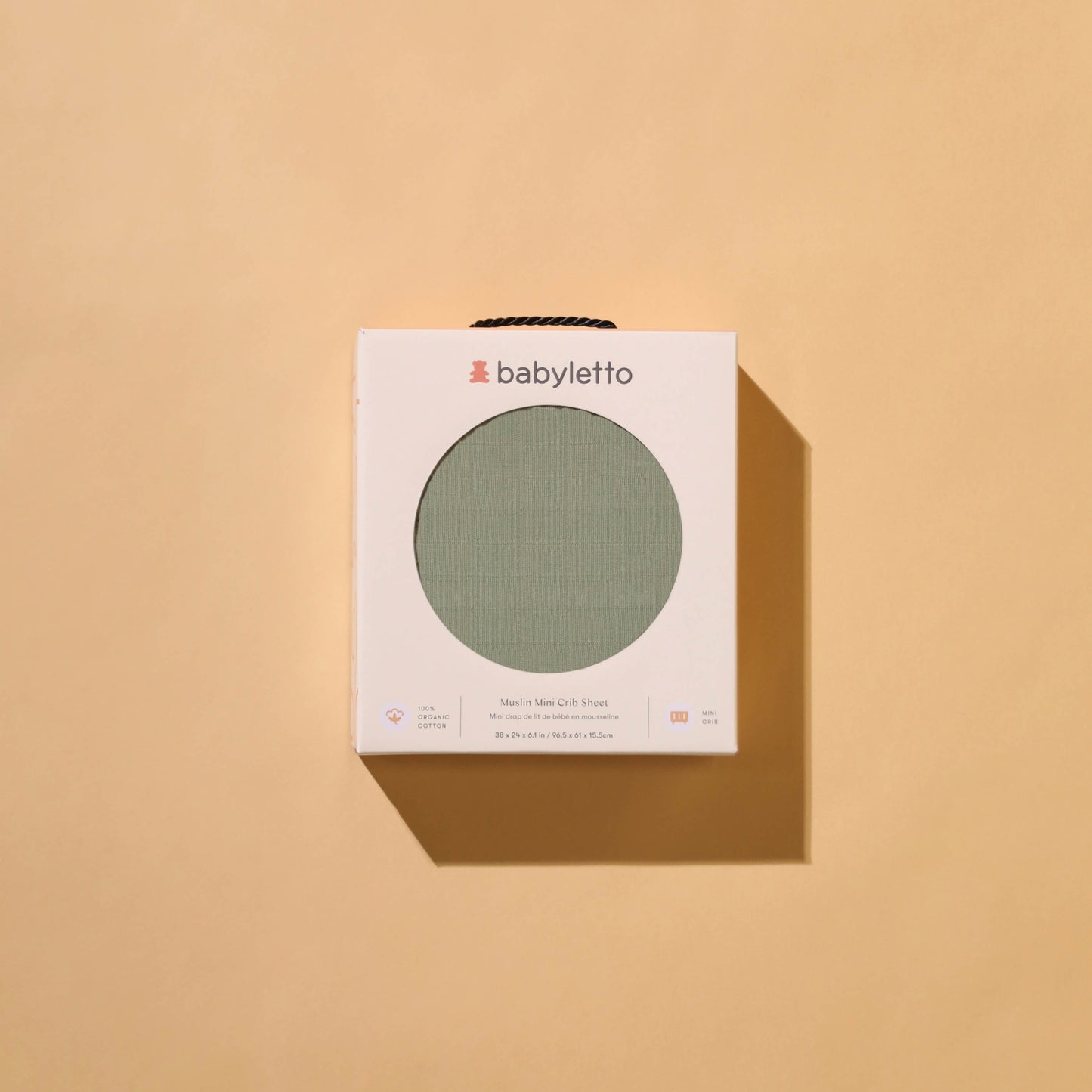 Mini Crib Sheet in GOTS Certified Organic Muslin Cotton