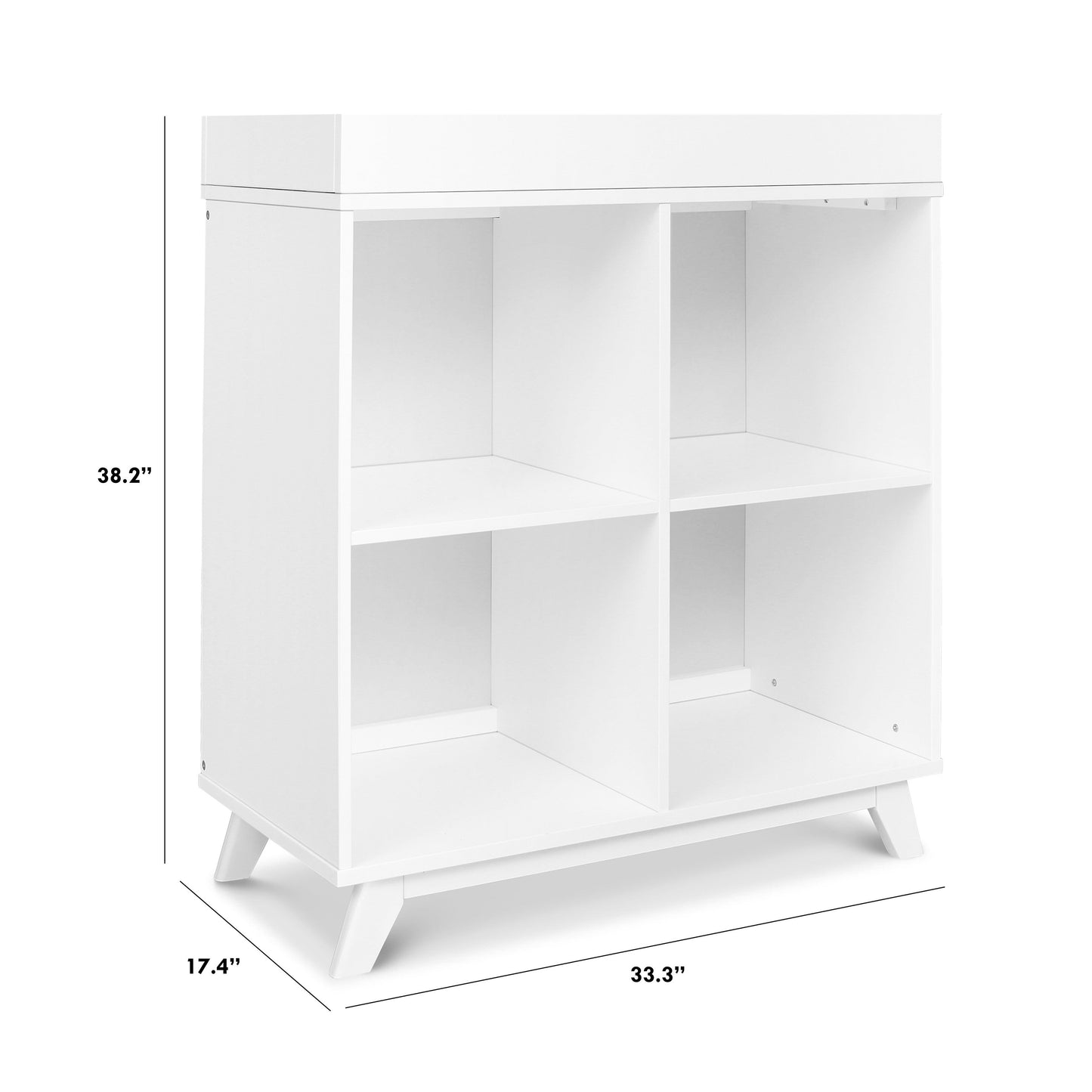 Otto Convertible Changing Table and Cubby Bookcase
