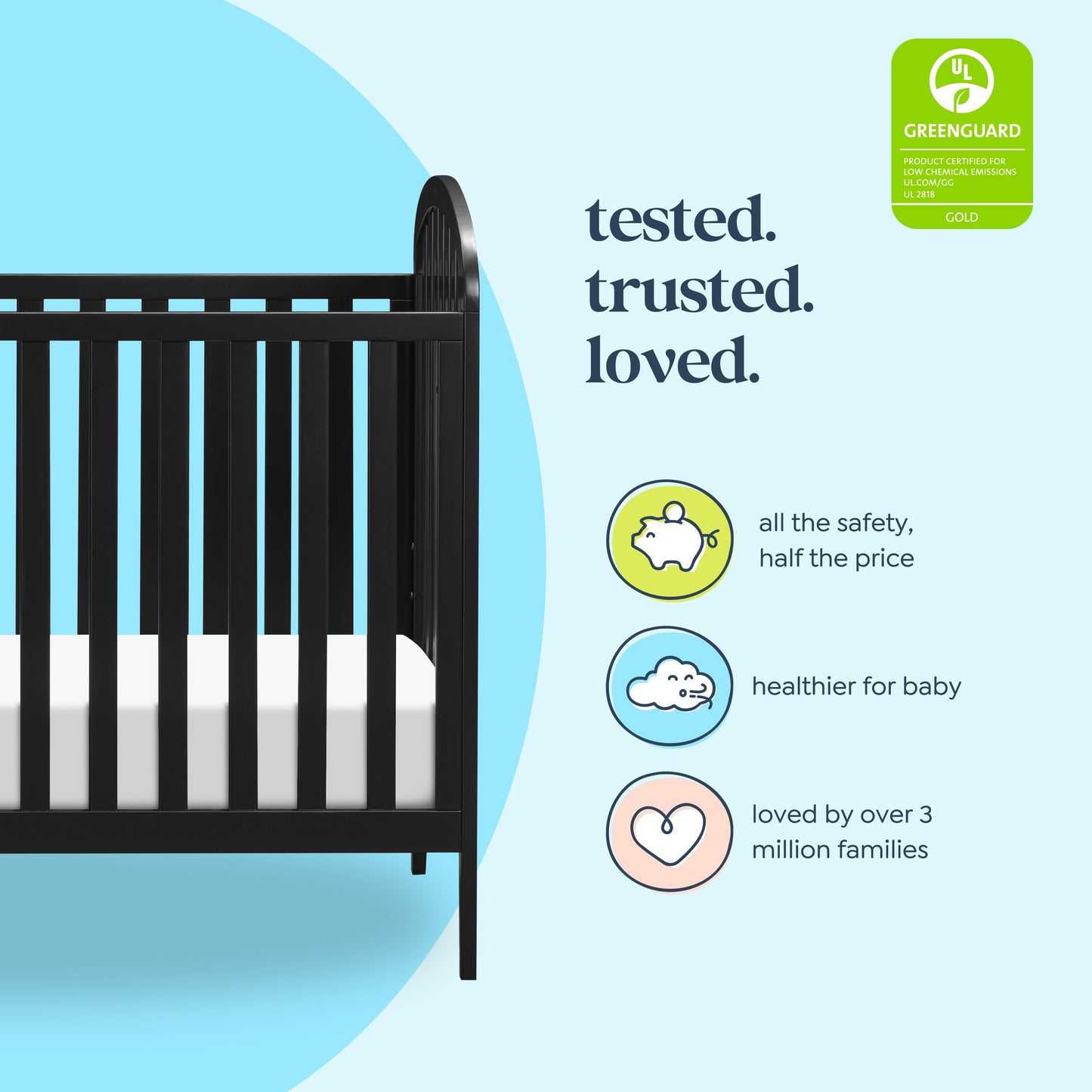 Beau 3-in-1 Convertible Crib