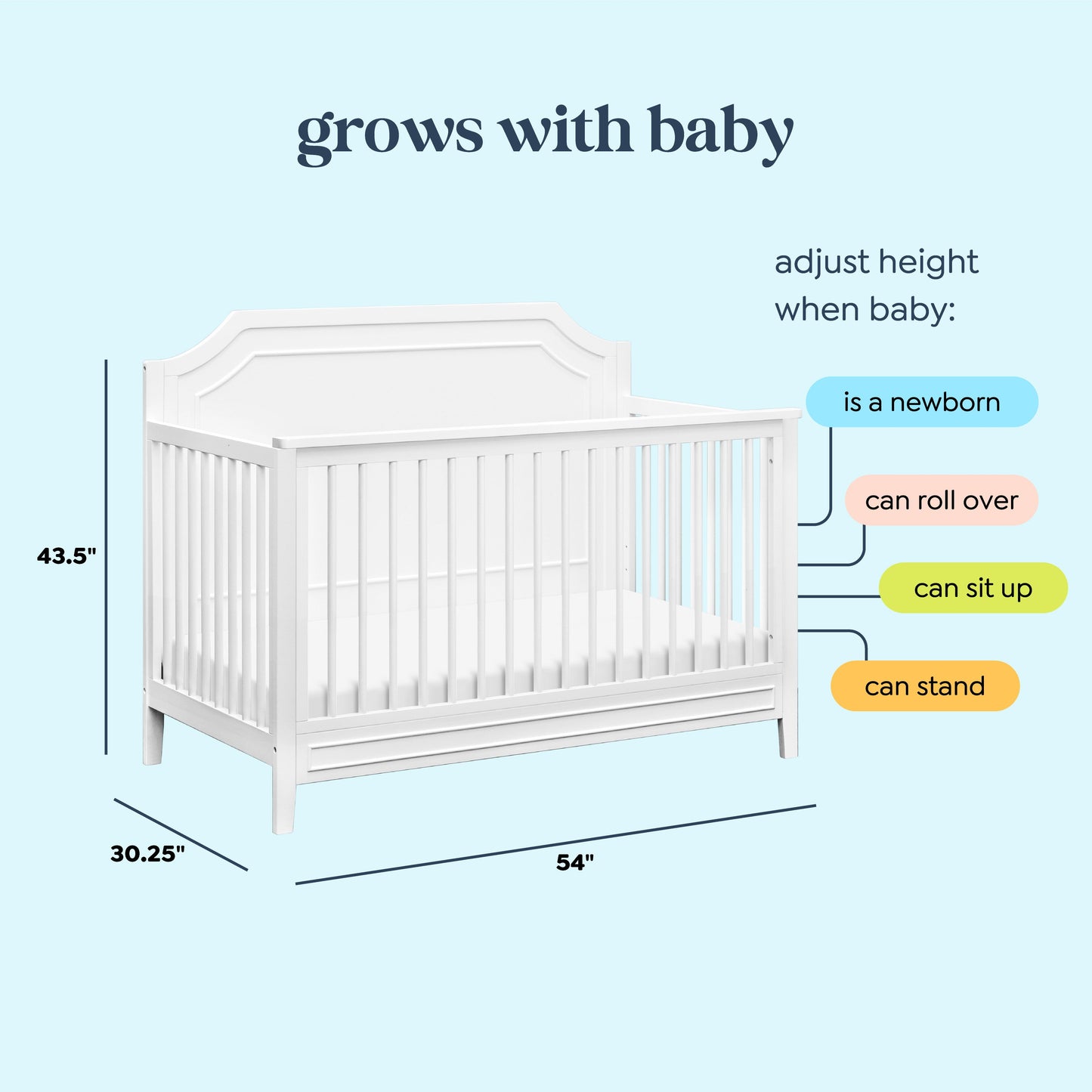 Chloe Regency 4-in-1 Convertible Crib