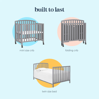 Dylan Folding Portable 3-in-1 Mini Crib