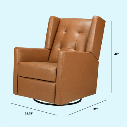 Maddox Recliner and Swivel Glider in Vegan Leather