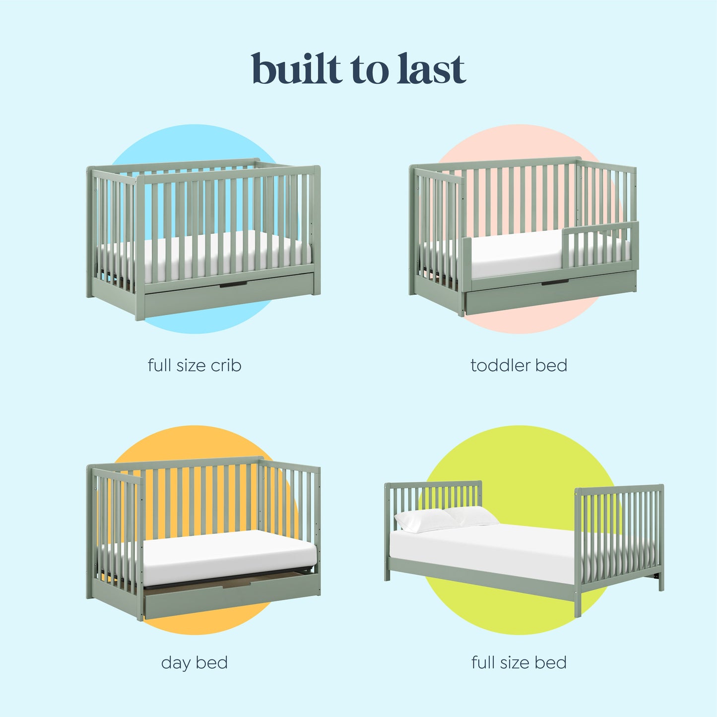 Colby 4-in-1 Convertible Crib with Trundle Drawer