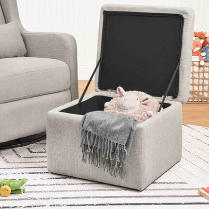Adrian Swivel Glider with Storage Ottoman | Water Repellent & Stain Resistant fabric