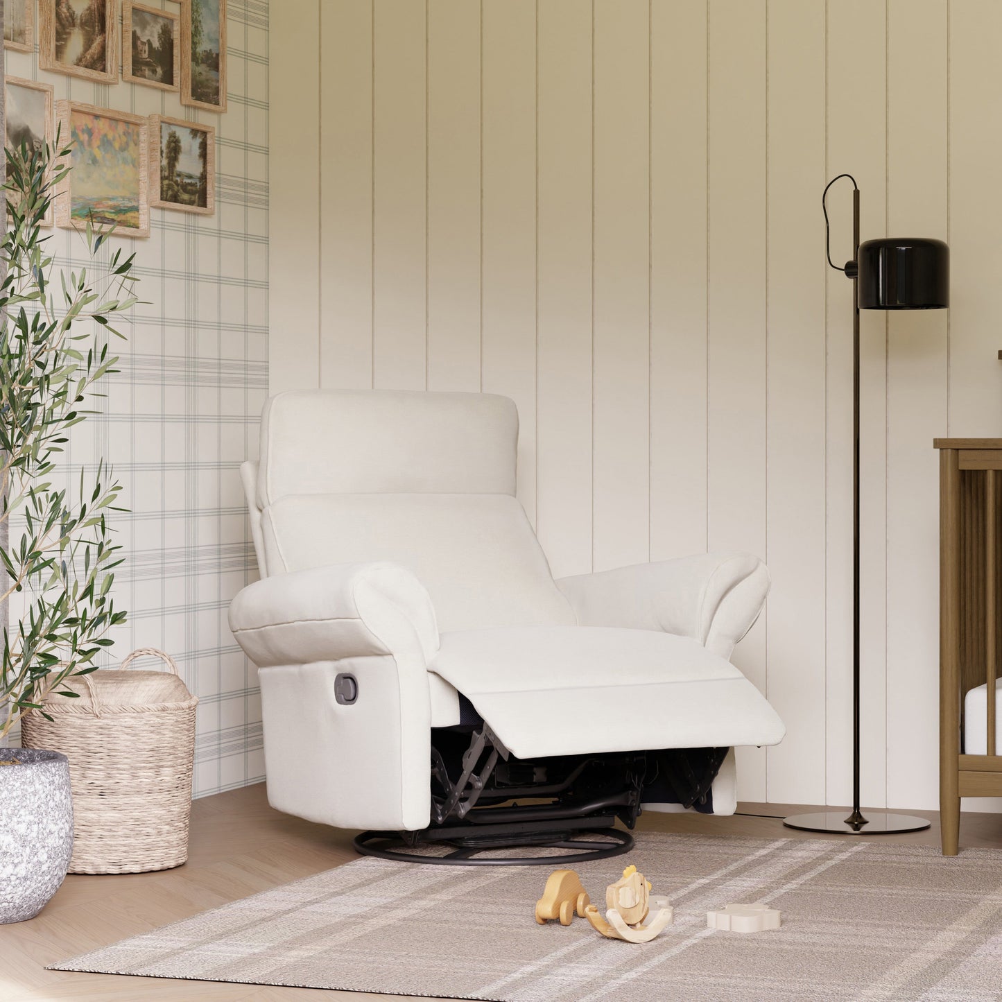 Suzy Flex Recliner and Swivel Glider | Adjustable Headrest and Armrests