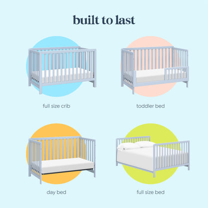 Colby 4-in-1 Low-Profile Convertible Crib