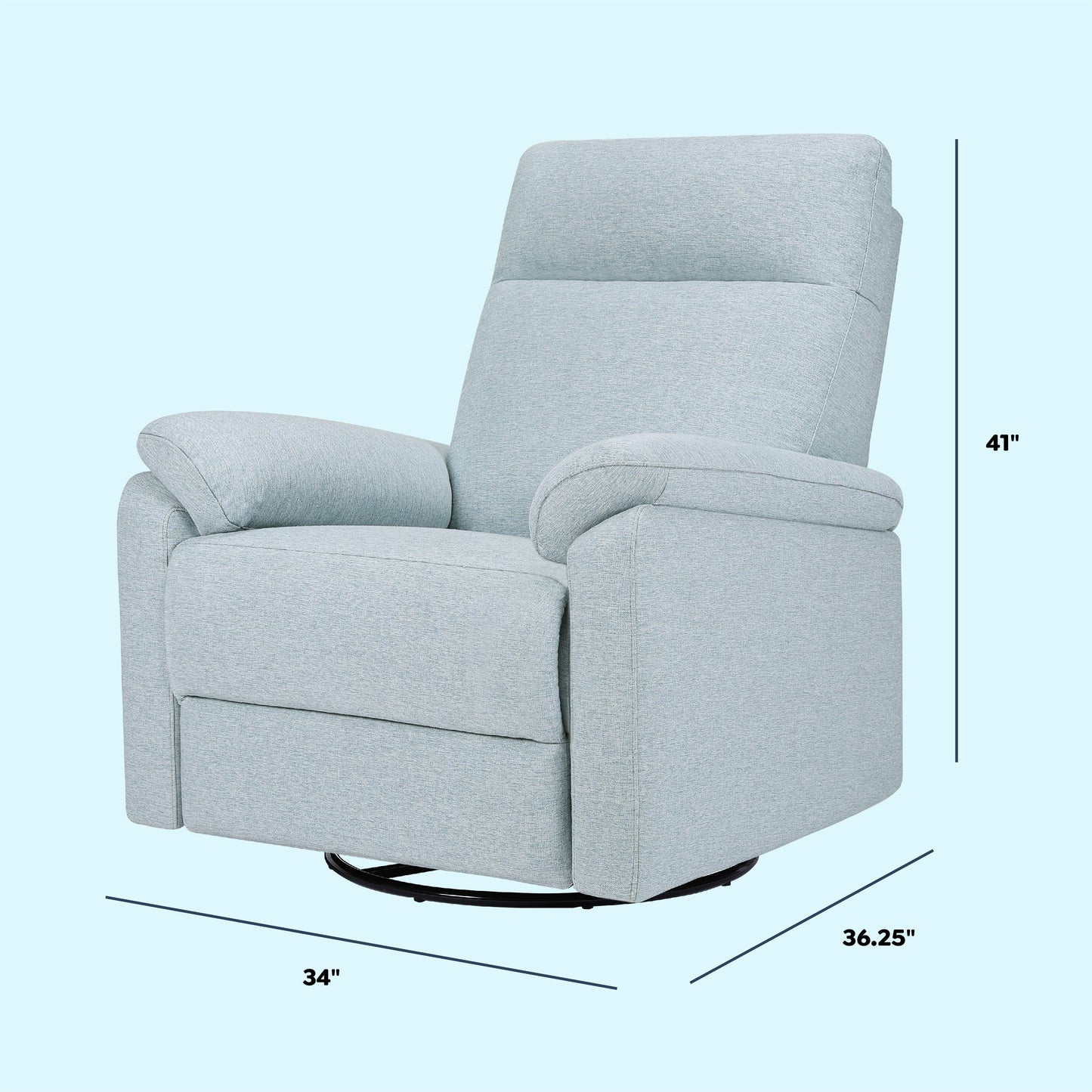 Suzy Electronic Recliner and Swivel Glider | USB Charging Port