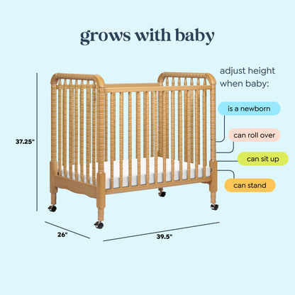 Jenny Lind 3-in-1 Convertible Mini Crib