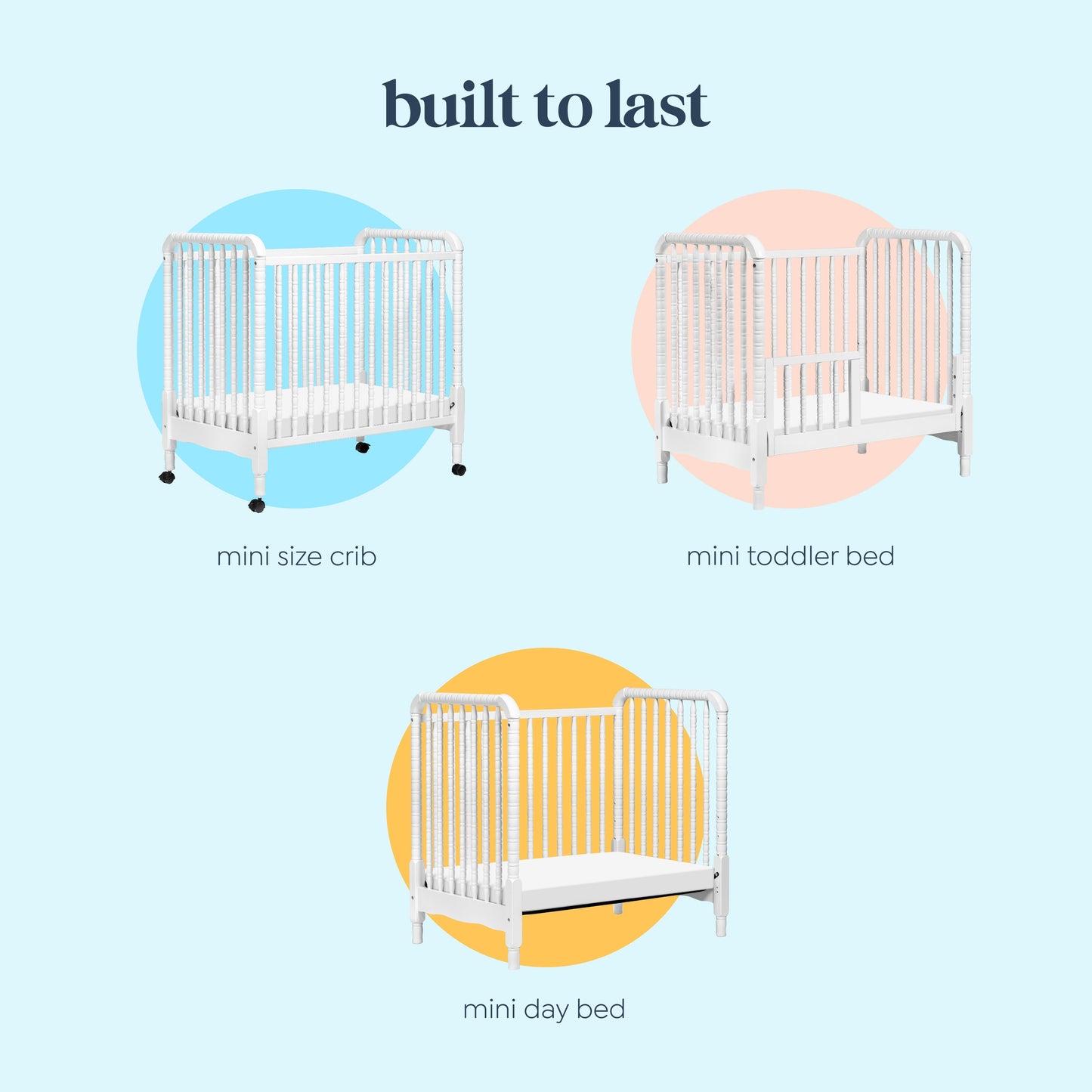Jenny Lind 3-in-1 Convertible Mini Crib