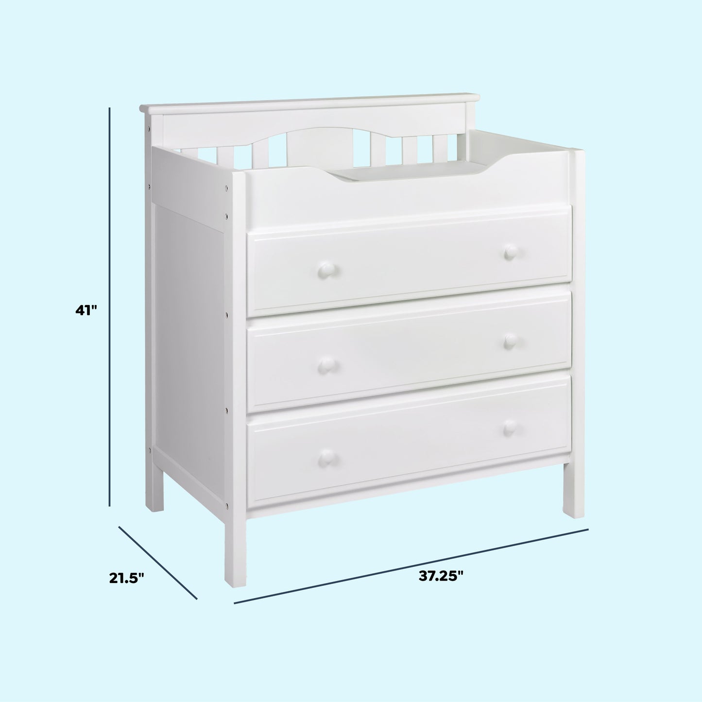 Jayden 3-Drawer Changer Dresser