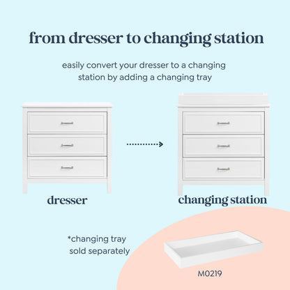 Charlie 3-Drawer Dresser