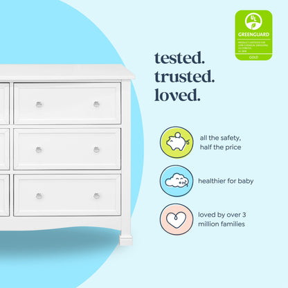 Kalani 6-Drawer Double Wide Dresser