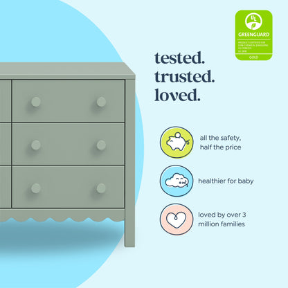 Sammy Scallop 6-Drawer Dresser