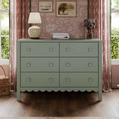 Sammy Scallop 6-Drawer Dresser