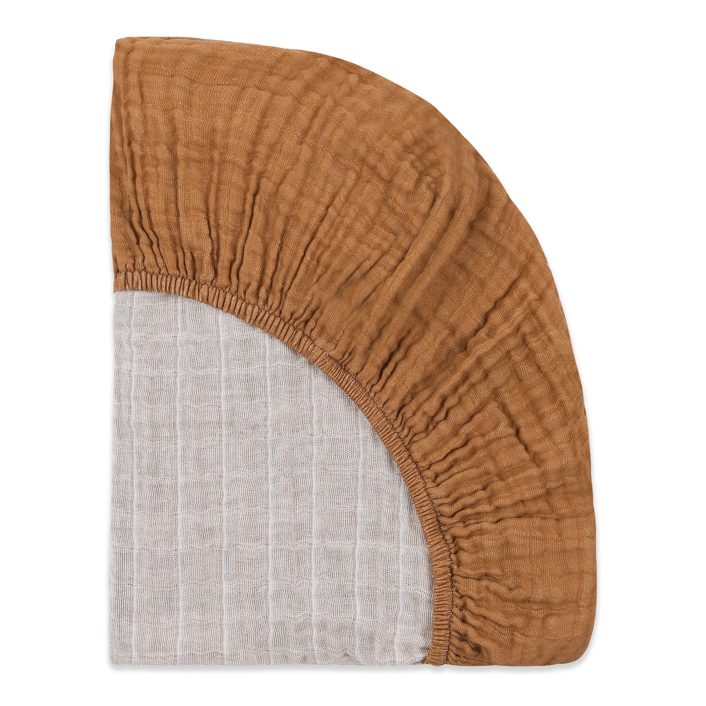 Mini Crib Sheet in GOTS Certified Organic Muslin Cotton