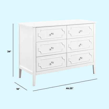 Chloe Regency 6-Drawer Dresser