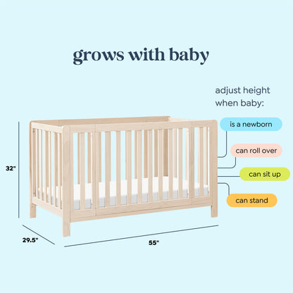 Colby GROW 6-in-1 Convertible Bassinet to Crib