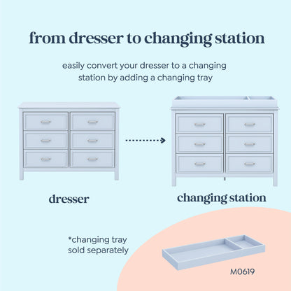 Charlie 6-Drawer Double Dresser