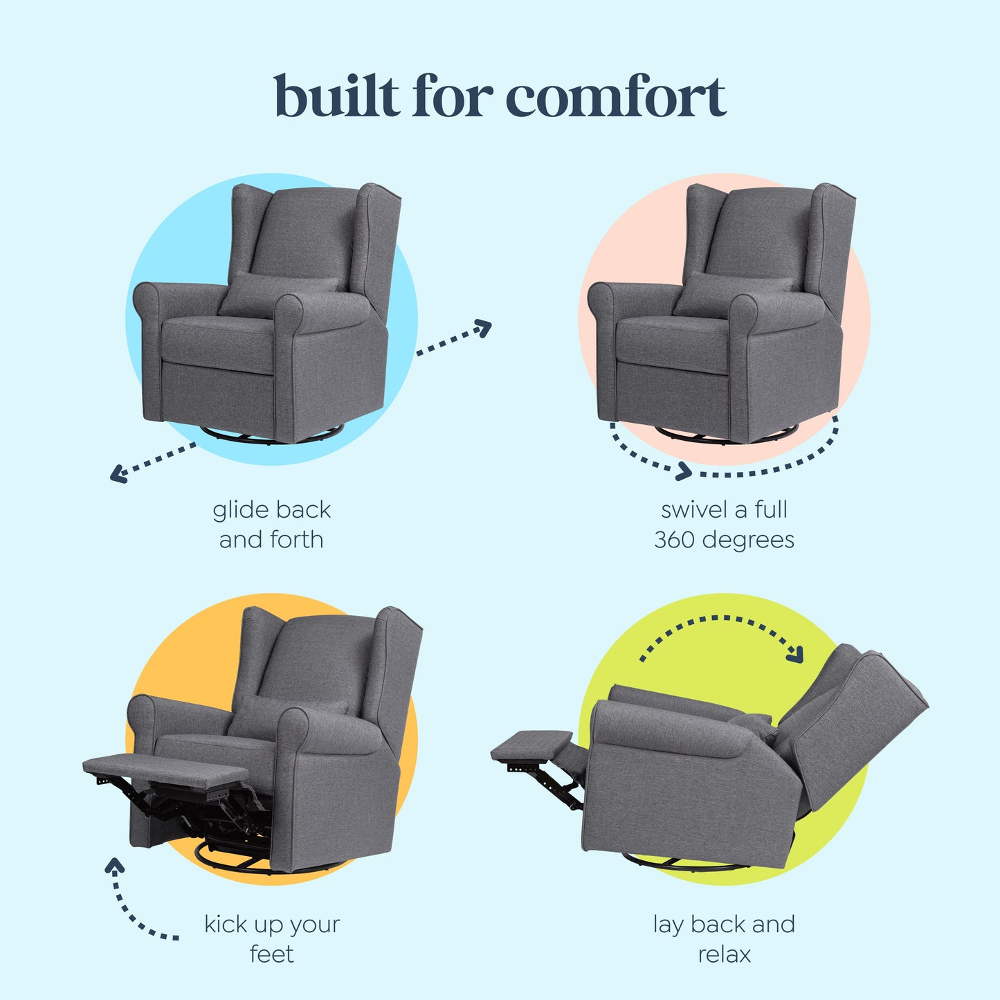 Hayden Recliner and Swivel Glider