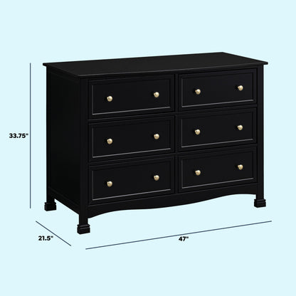 Kalani 6-Drawer Double Wide Dresser
